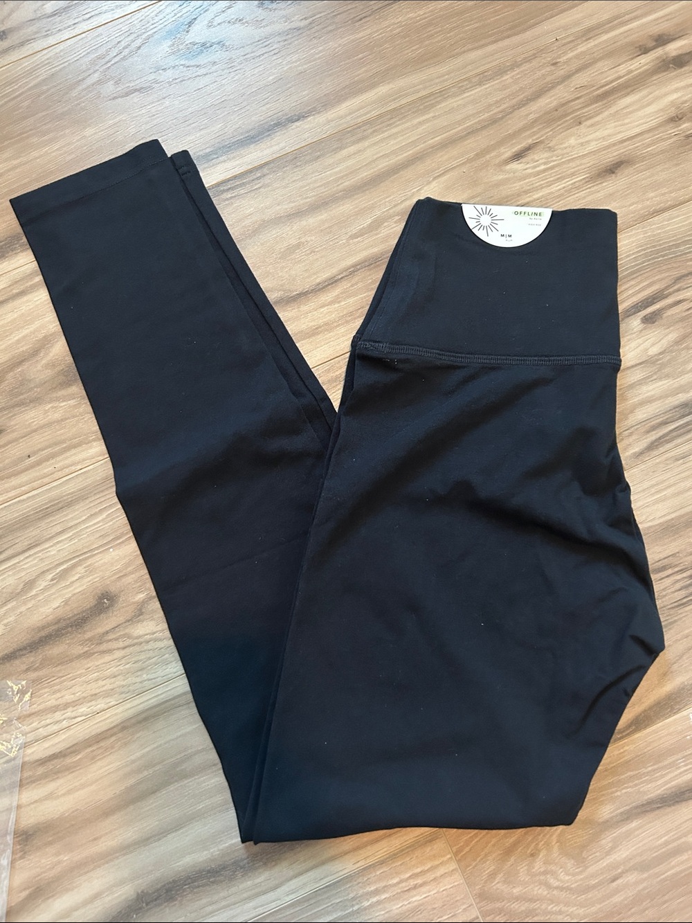 aerie offline Black High-Rise Leggings